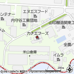 株式会社カナエフーズ　筑波工場周辺の地図