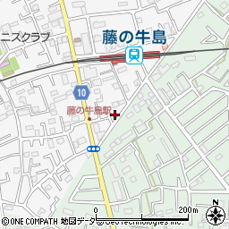 埼玉県春日部市牛島1600周辺の地図