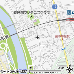 埼玉県春日部市牛島79周辺の地図