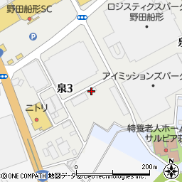 株式会社カナモト　野田営業所周辺の地図