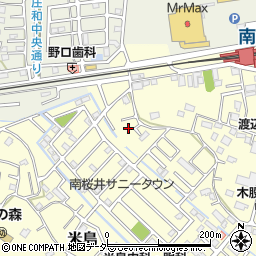 埼玉県春日部市米島279周辺の地図