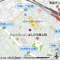 イトーヨーカドー春日部店駐車場周辺の地図