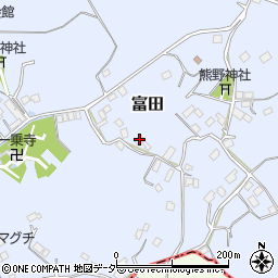 茨城県行方市富田1593周辺の地図