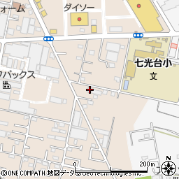 野田市　七光台集会所周辺の地図