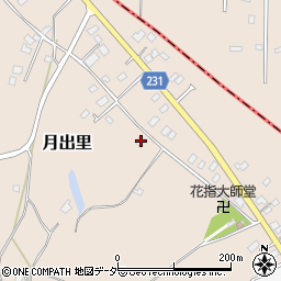 茨城県稲敷市月出里89-16周辺の地図