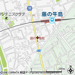 埼玉県春日部市牛島1596周辺の地図