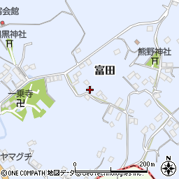 茨城県行方市富田1590周辺の地図