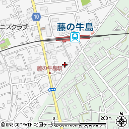 埼玉県春日部市牛島1584周辺の地図