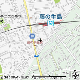 埼玉県春日部市牛島1598周辺の地図