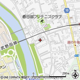 埼玉県春日部市牛島101周辺の地図