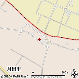 茨城県稲敷市月出里619周辺の地図