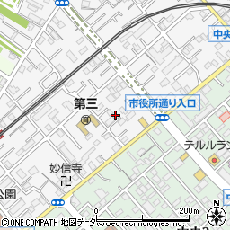 埼玉県春日部市粕壁6776-4周辺の地図