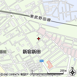 埼玉県春日部市新宿新田231周辺の地図