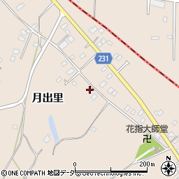 茨城県稲敷市月出里89周辺の地図