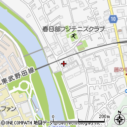 埼玉県春日部市牛島103周辺の地図