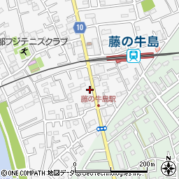 埼玉県春日部市牛島62周辺の地図