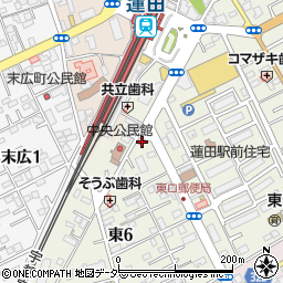 岩槻警察署蓮田交番周辺の地図