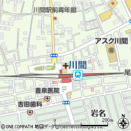 ＪＡちば東葛川間駅前周辺の地図