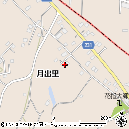 茨城県稲敷市月出里89-10周辺の地図