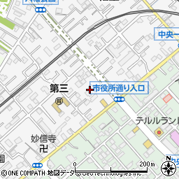 埼玉県春日部市粕壁6762-3周辺の地図