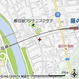 埼玉県春日部市牛島98周辺の地図