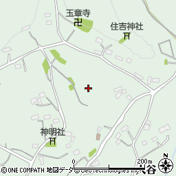 埼玉県入間郡越生町大谷周辺の地図