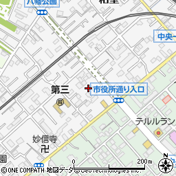 埼玉県春日部市粕壁6760-7周辺の地図
