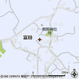 茨城県行方市富田1599周辺の地図