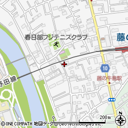 埼玉県春日部市牛島109周辺の地図