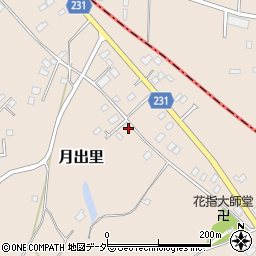 茨城県稲敷市月出里89-8周辺の地図