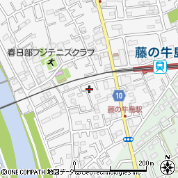 埼玉県春日部市牛島93-5周辺の地図