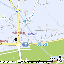 埼玉県比企郡鳩山町石坂周辺の地図