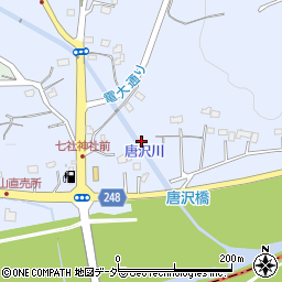 埼玉県鳩山町（比企郡）石坂周辺の地図