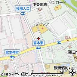 辰野町商工会事務所周辺の地図