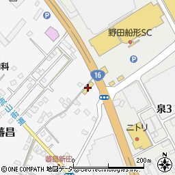 セブンイレブン野田蕃昌新田店周辺の地図