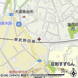 埼玉県春日部市大衾10周辺の地図