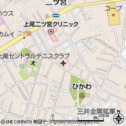 埼玉県上尾市二ツ宮905周辺の地図