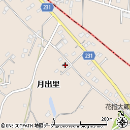 茨城県稲敷市月出里87周辺の地図