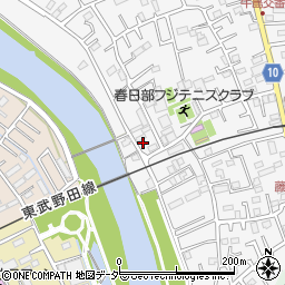 埼玉県春日部市牛島433周辺の地図
