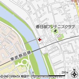 埼玉県春日部市牛島1613周辺の地図