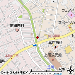埼玉県上尾市二ツ宮1131周辺の地図