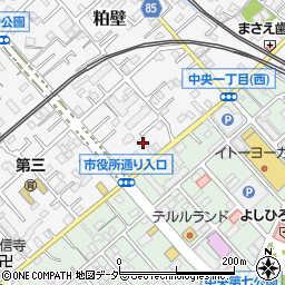 埼玉県春日部市粕壁6707-1周辺の地図