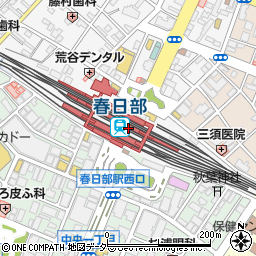 春日部駅周辺の地図