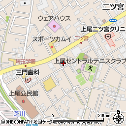 埼玉県上尾市二ツ宮826周辺の地図