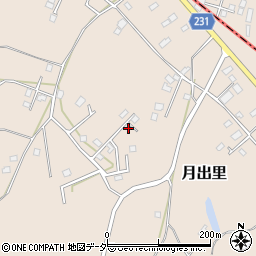茨城県稲敷市月出里109-25周辺の地図