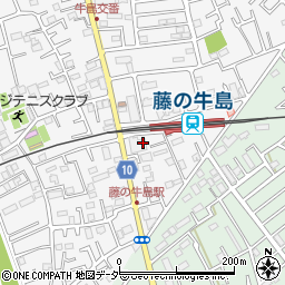 埼玉県春日部市牛島1590周辺の地図