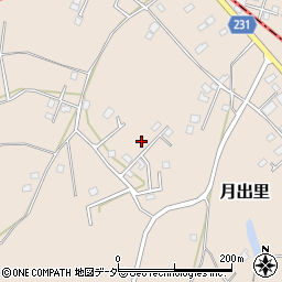 茨城県稲敷市月出里109周辺の地図