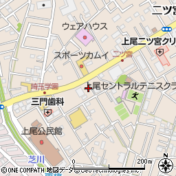 埼玉県上尾市二ツ宮825周辺の地図