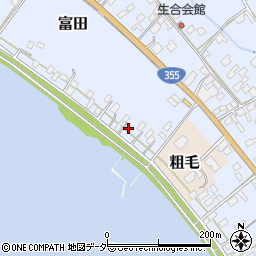 茨城県行方市富田117周辺の地図