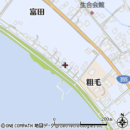 茨城県行方市富田117周辺の地図